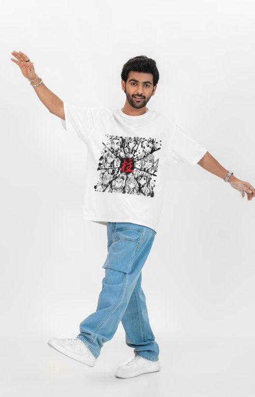 All Hashira Demon Slayer Oversized T-Shirt